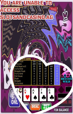 Deuces wild video poker & slots